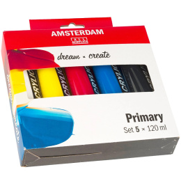 Akryylimaali Primary Set ryhmässä Taiteilijatarvikkeet / Taiteilijavärit / Akryylivärit @ Pen Store (104068)