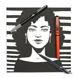 Pocket Brush Pen setti Musta ryhmässä Kynät / Kynätarvikkeet / Täytepakkaukset @ Pen Store (104522)
