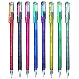 Dual Metallic Hybrid Geelikynä Black + Metallic Red ryhmässä Kynät / Kirjoittaminen / Geelikynät @ Pen Store (104615)