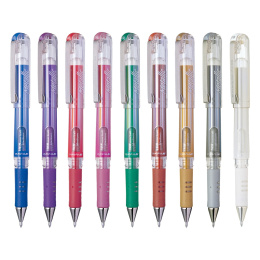 Hybrid Geeli Grip DX Metallic Geelikynä Metallic Purple ryhmässä Kynät / Kirjoittaminen / Geelikynät @ Pen Store (104644)