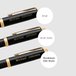 IM Musta/Kulta Rollerball ryhmässä Kynät / Fine Writing / Rollerball-kynät @ Pen Store (104671)