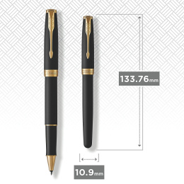 Sonnet Musta/Kulta Rollerball ryhmässä Kynät / Fine Writing / Rollerball-kynät @ Pen Store (104697)