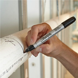 Metal Small Permanent Marker Musta ryhmässä Kynät / Taiteilijakynät / Tussit @ Pen Store (104767)