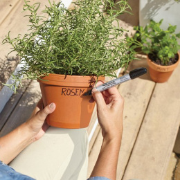 Metal Small Permanent Marker Musta ryhmässä Kynät / Taiteilijakynät / Tussit @ Pen Store (104767)