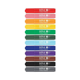 Colour Marker Bullet Tip 12 kpl (3 år+) ryhmässä Kids / Lastenkynät / Lasten tussit @ Pen Store (104844)