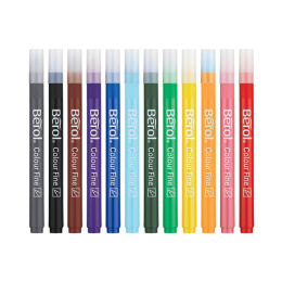 Colour Fine Tip 42 kpl (3 vuota+) ryhmässä Kids / Lastenkynät / Lasten tussit @ Pen Store (104849)