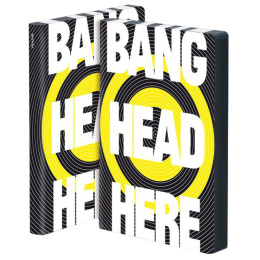 Notebook Graphic L - Bang Head Here ryhmässä Paperit ja Lehtiöt / Kirjoitus ja muistiinpanot / Muistikirjat @ Pen Store (104865)