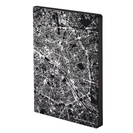 Notebook Graphic Traveller - Nightflight Paris Silver ryhmässä Paperit ja Lehtiöt / Kirjoitus ja muistiinpanot / Muistikirjat @ Pen Store (104889)