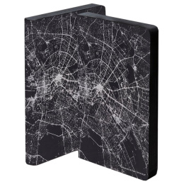 Notebook Graphic Traveller - Nightflight Berlin Silver ryhmässä Paperit ja Lehtiöt / Kirjoitus ja muistiinpanot / Muistikirjat @ Pen Store (104890)