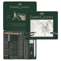 PITT Graphite 19-setti ryhmässä Taiteilijatarvikkeet / Liidut ja lyijyt / Grafiitti ja lyijyt @ Pen Store (105154)