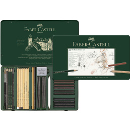 PITT Monochrome 33-setti ryhmässä Taiteilijatarvikkeet / Liidut ja lyijyt / Grafiitti ja lyijyt @ Pen Store (105978)