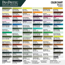 80 Color Setti ryhmässä Taiteilijatarvikkeet / Taiteilijavärit / Pastellivärit / Kuivapastellit @ Pen Store (106106)