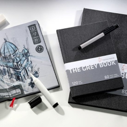 The Grey Book A4 ryhmässä Paperit ja Lehtiöt / Taiteilijalehtiöt / Luonnoskirjat @ Pen Store (106116)
