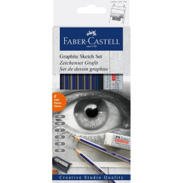 Goldfaber Drawing setti Graphite ryhmässä Kynät / Kirjoittaminen / Lyijykynät @ Pen Store (106535)