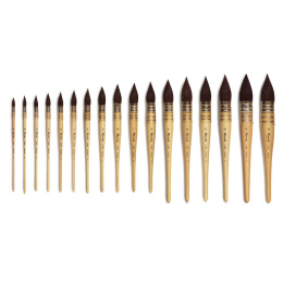 Kazan Oravankarvasivellin 803 Terävä Mopp Koko 5 ryhmässä Taiteilijatarvikkeet / Siveltimet / Akvarellisiveltimet @ Pen Store (108291)