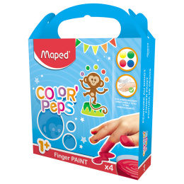 Color Peps Sormiväri 4-setti 80 g (1 vuota+) ryhmässä Kids / Lasten askartelu ja värit / Lasten maali / Sormivärit @ Pen Store (108764)