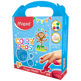 Color Peps Sormiväri 4-setti 80 g (1 vuota+) ryhmässä Kids / Lasten askartelu ja värit / Sormivärit @ Pen Store (108764)