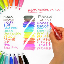 Frixion Colors 12 kpl Pyyhittävät Tussit (3 vuota+) ryhmässä Kynät / Taiteilijakynät / Tussit @ Pen Store (109080)