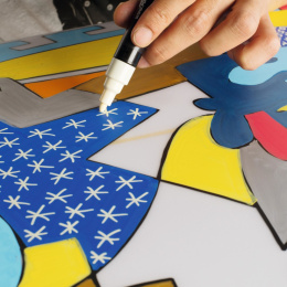 Posca Marker Valkoinen 8-setti ryhmässä Kynät / Taiteilijakynät / Maalitussit @ Pen Store (110419)