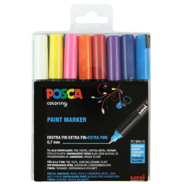 Posca PC-1MR 16-setti ryhmässä Kynät / Taiteilijakynät / Maalitussit @ Pen Store (110424)