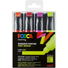 Posca PC-8K Neon 4-setti ryhmässä Kynät / Taiteilijakynät / Maalitussit @ Pen Store (110431)