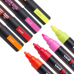 Posca PC-5M Neon 4-setti ryhmässä Kynät / Taiteilijakynät / Maalitussit @ Pen Store (110434)