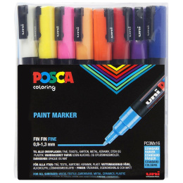 Posca PC-3M Standard Colours 1-6-setti ryhmässä Kynät / Taiteilijakynät / Maalitussit @ Pen Store (110435)