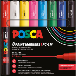 Posca PC-1MC Standard Colours 8-setti ryhmässä Kynät / Taiteilijakynät / Maalitussit @ Pen Store (110436) Posca PC-1MC Standard Colours 8-setti ryhmässä Kynät / Taiteilijakynät / Maalitussit @ Pen Store (110436)
