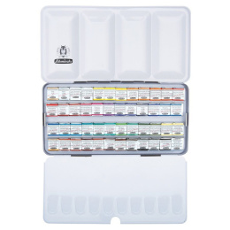 Horadam Aquarell Metal 48-setti ryhmässä Taiteilijatarvikkeet / Taiteilijavärit / Akvarellivärit / Vesiväri napissa @ Pen Store (110730)