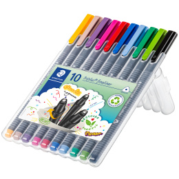 Triplus Fineliner 10 setti ryhmässä Kynät / Taiteilijakynät / Tussit @ Pen Store (110868)