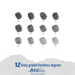 Mars Lumograph 12-setti Sketching ryhmässä Taiteilijatarvikkeet / Liidut ja lyijyt / Grafiitti ja lyijyt @ Pen Store (110872)