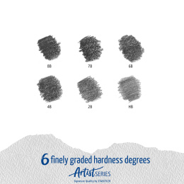 Mars Lumograph 100 6-setti ryhmässä Taiteilijatarvikkeet / Liidut ja lyijyt / Grafiitti ja lyijyt @ Pen Store (110878)