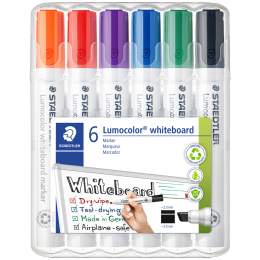 Lumocolor Whiteboard marker Chisel 6-pack ryhmässä Kynät / Toimisto ja merkkaus / Valkotaulutussit @ Pen Store (111002)