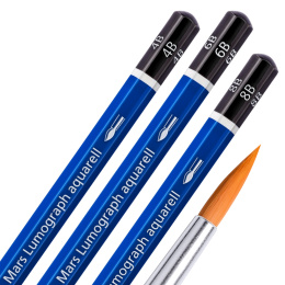 Mars Lumograph Aqua 5 kpl ryhmässä Kynät / Taiteilijakynät / Akvarellikynät @ Pen Store (111230)