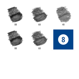 Mars Lumograph Aqua 5 kpl ryhmässä Kynät / Taiteilijakynät / Akvarellikynät @ Pen Store (111230)