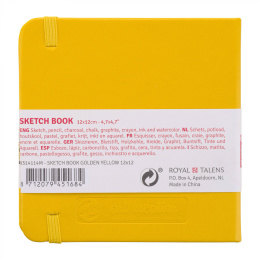 Luonnoskirja Golden Yellow 12x12 cm ryhmässä Paperit ja Lehtiöt / Taiteilijalehtiöt / Luonnoskirjat @ Pen Store (111770)