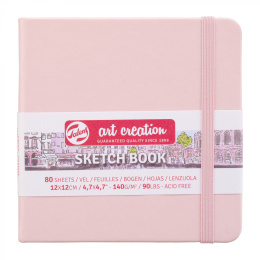 Luonnoskirja Pastel Pink 12x12 cm ryhmässä Paperit ja Lehtiöt / Taiteilijalehtiöt / Luonnoskirjat @ Pen Store (111776)