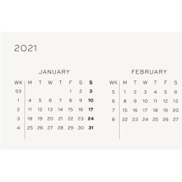Kalenterit 2021 12M Daily Planner A5 Black ryhmässä Paperit ja Lehtiöt / Kalenterit / 12 kk kalenterit @ Pen Store (112293)