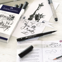 PITT Artist Hand Lettering Starter Set 8 setti ryhmässä Askartelu ja Harrastus / Kalligrafia / Letteringsetit @ Pen Store (112444)