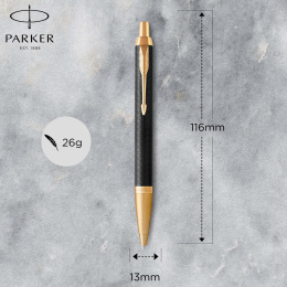 IM Premium Black/Gold Kuulakärkikynä ryhmässä Kynät / Fine Writing / Kuulakärkikynät @ Pen Store (112682)