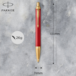 IM Premium Red/Gold Kuulakärkikynä ryhmässä Kynät / Fine Writing / Kuulakärkikynät @ Pen Store (112690)