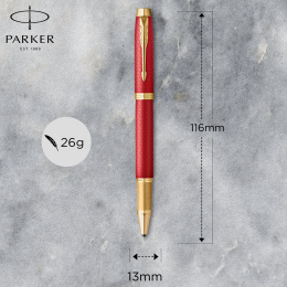 IM Premium Red/Gold Rollerball ryhmässä Kynät / Fine Writing / Rollerball-kynät @ Pen Store (112691)