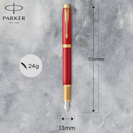 IM Premium Red/Gold Täytekynä ryhmässä Kynät / Fine Writing / Täytekynät @ Pen Store (112692_r)