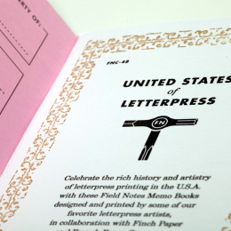United States of Letterpress B 3-Pack ryhmässä Paperit ja Lehtiöt / Kirjoitus ja muistiinpanot / Vihkot ja lehtiöt @ Pen Store (125130)