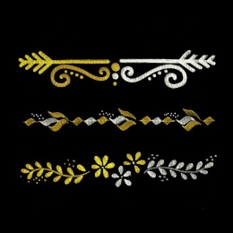 Twin Tip Marker Kulta/Hopea 3-setti ryhmässä Askartelu ja Harrastus / Kalligrafia / Kalligrafiakynät @ Pen Store (125137)