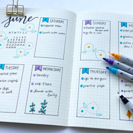 Clean Color DOT Pen 6-setti ryhmässä Kynät / Taiteilijakynät / Maalitussit @ Pen Store (125138)