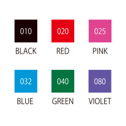 Clean Color DOT Pen 6-setti ryhmässä Kynät / Taiteilijakynät / Maalitussit @ Pen Store (125138)