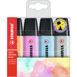 Boss Pastel No 3 4-pack ryhmässä Kynät / Toimisto ja merkkaus / Korostuskynät @ Pen Store (125425)