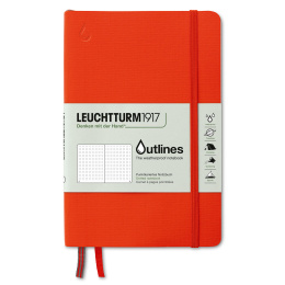 Outline Notebook B6 Signal Orange Dotted ryhmässä Paperit ja Lehtiöt / Kirjoitus ja muistiinpanot / Muistikirjat @ Pen Store (125497)