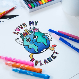 Coloring Poster - Love My Planet ryhmässä Askartelu ja Harrastus / Askartelu / Tee se itse @ Pen Store (125518)
